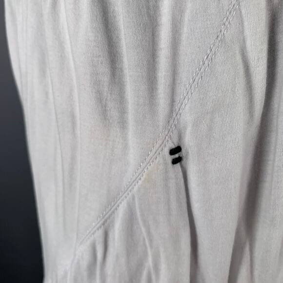 NO BRAND Size S White Grey Drop Crotch Drawstring Casual Pants - Picture 5 of 5